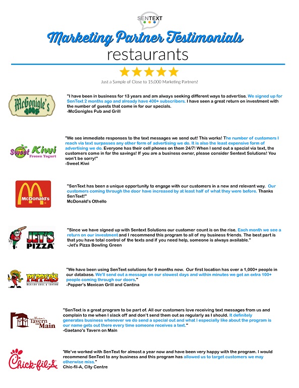 Marketing Partners Restaurants
